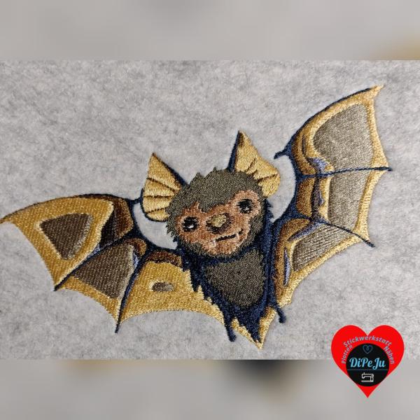 Vollstickdatei Fledermaus Fridolin
